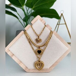 3 PC Stainless Steel Layering necklace